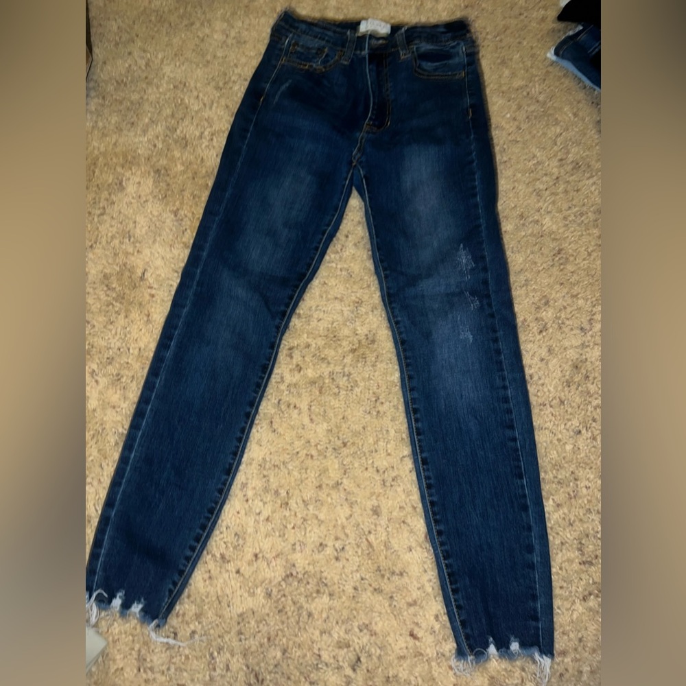 Blue denim skinny jeans.  Size 26.